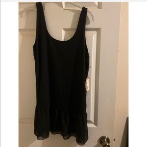only hearts tank top w/ tulle trim